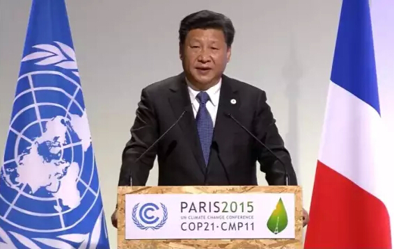 習(xí)大大奔巴黎指點世界氣候變化 奧吉娜起宏圖立志中國節(jié)能減排